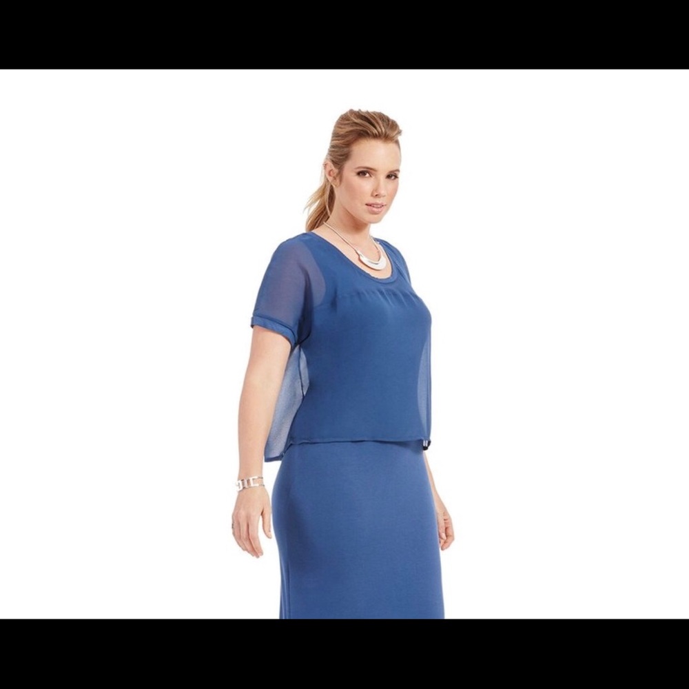 Junarose Jalley Overlay Maxi Dress